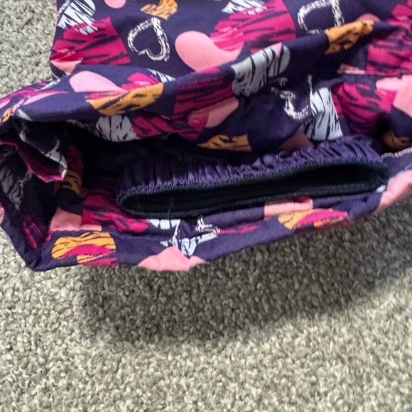 OshKosh B'gosh Purple Pink Heart Printed Kids Snow Bib Overalls Size 12m - Picture 2 of 9